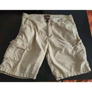 Wearfirst Mens 38 Khaki Shorts Ripstop Work Stretch 10" Inseam